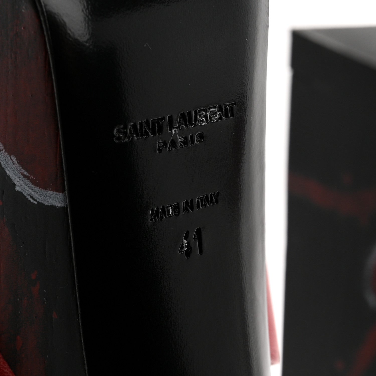 Saint Laurent Nappa Heart Paige 85 Platform Sandals 41 Rouge Eros 7 of 9