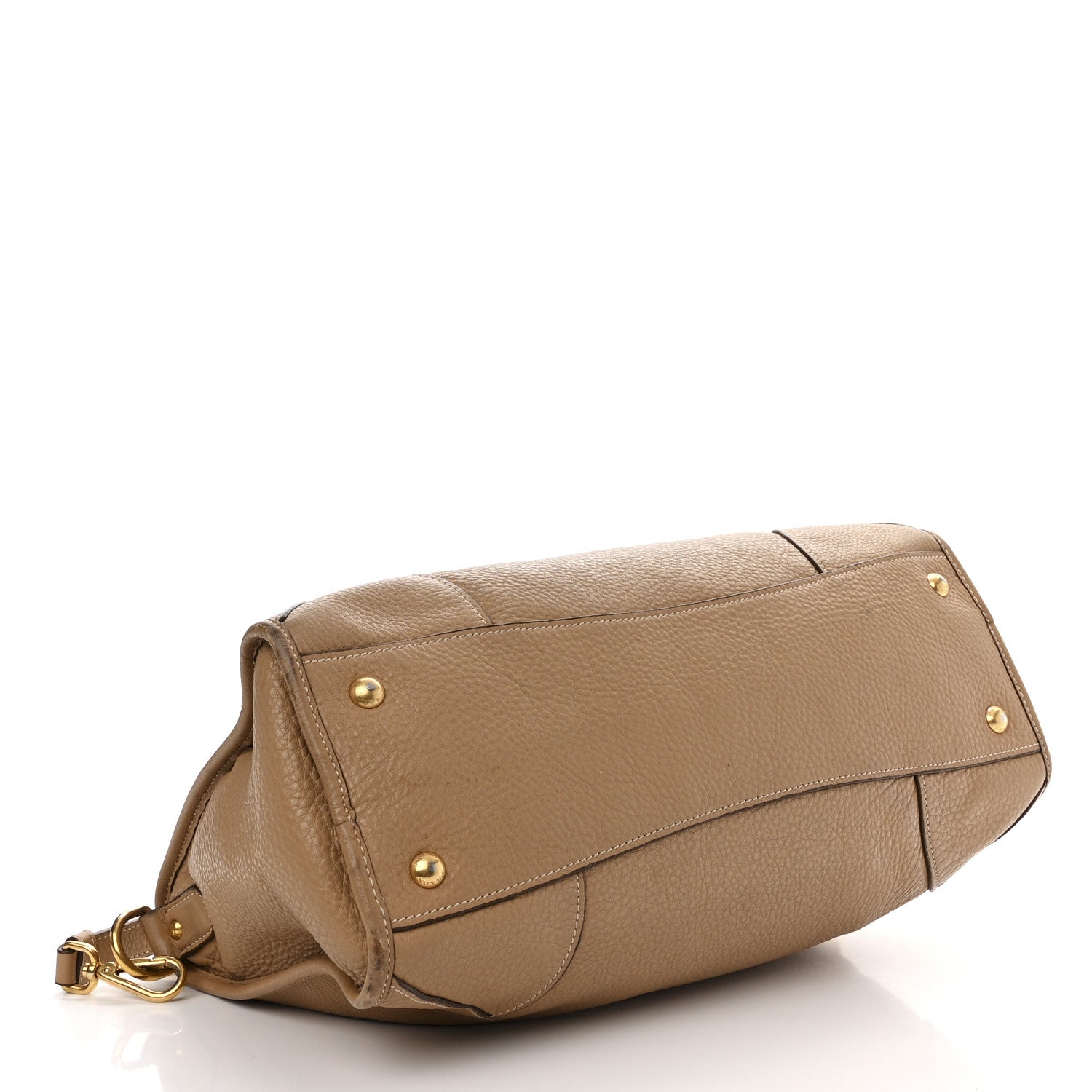 Prada Vitello Daino Shopping Satchel Caramel 4 of 20