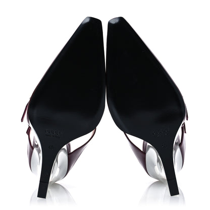 Gucci Patent Wedge Mules 40 Rosso Ancora 7 of 13