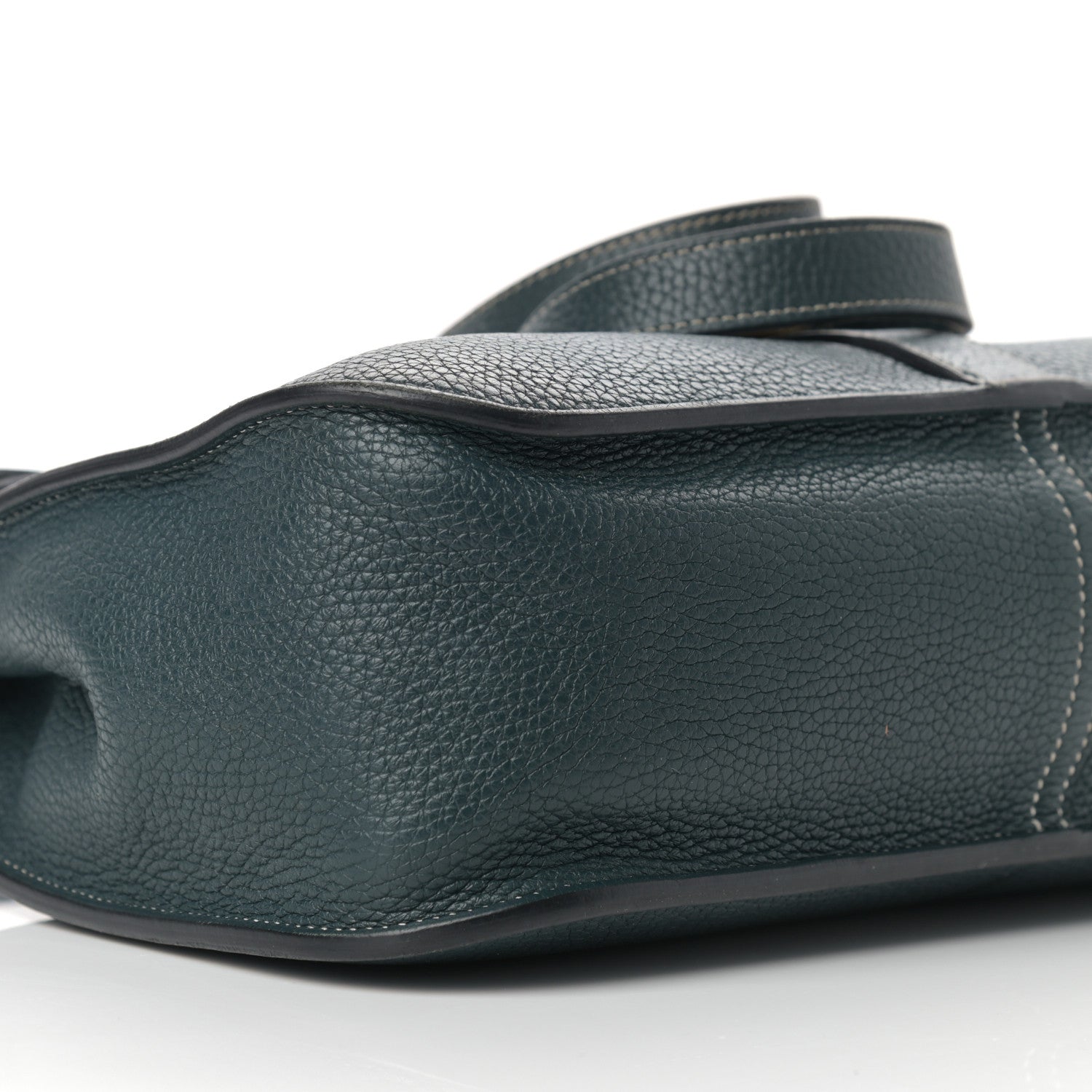Hermes Taurillon Clemence Halzan 31 GM Vert Cypress 8 of 10