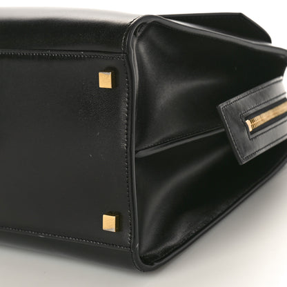 Saint Laurent Shiny Calfskin Medium Uptown Tote Black 10 of 11