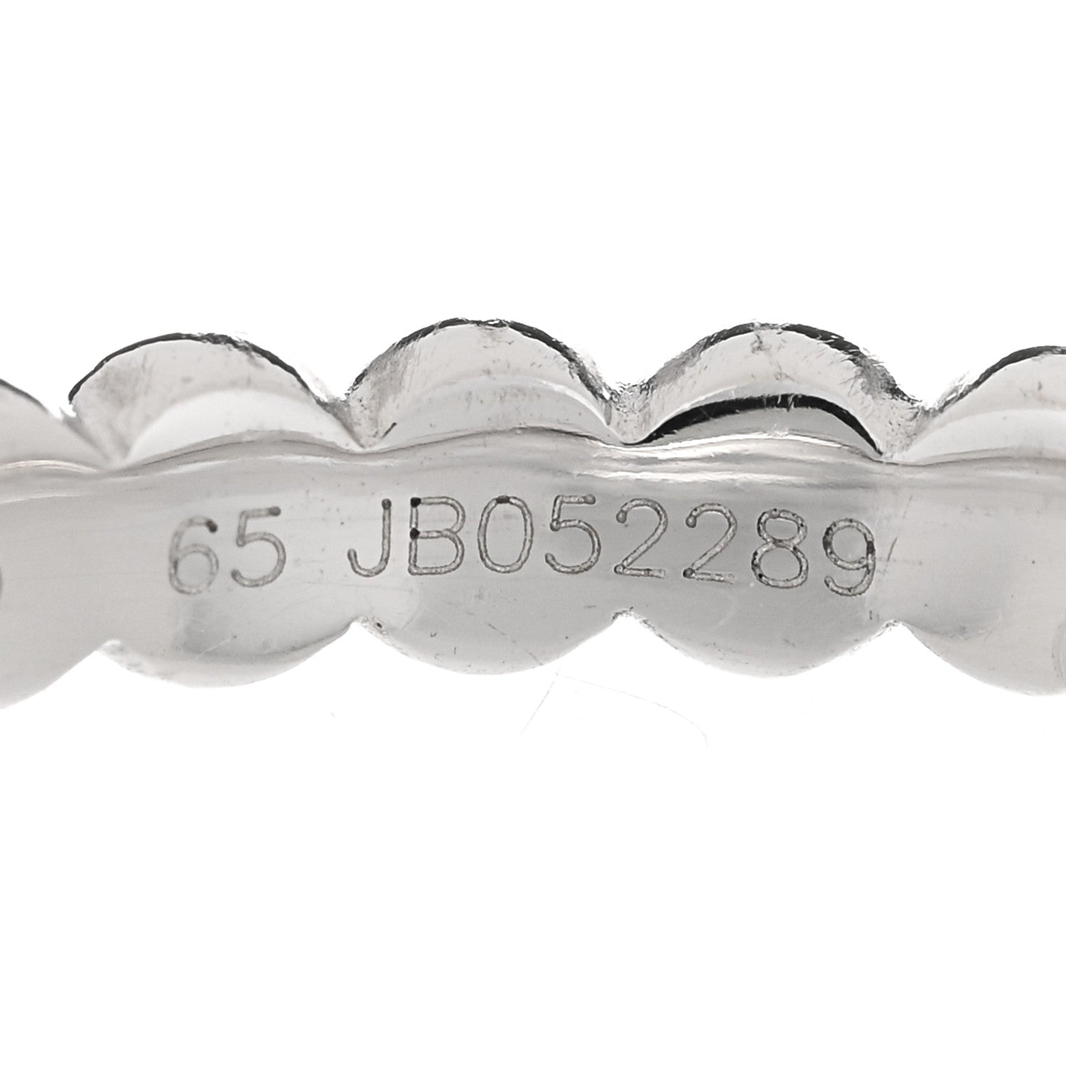 Van Cleef & Arpels 18K White Gold Medium Perlee Ring 65 11 4 of 6
