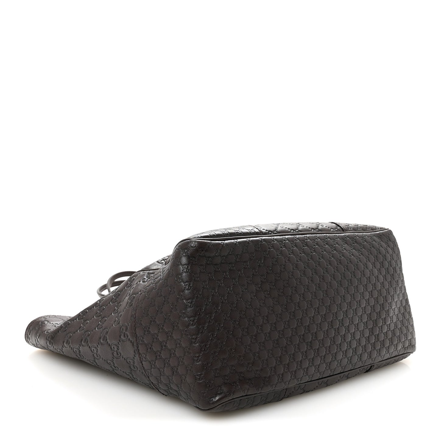 Guccissima Medium Bree Zippered Tote Chocolate