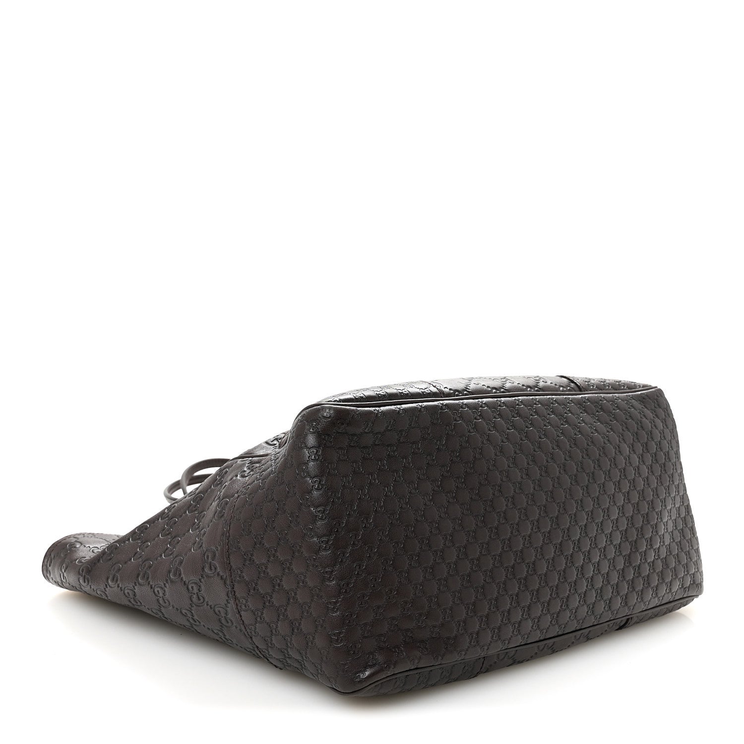 Gucci Guccissima Medium Bree Zippered Tote Chocolate 4 of 10