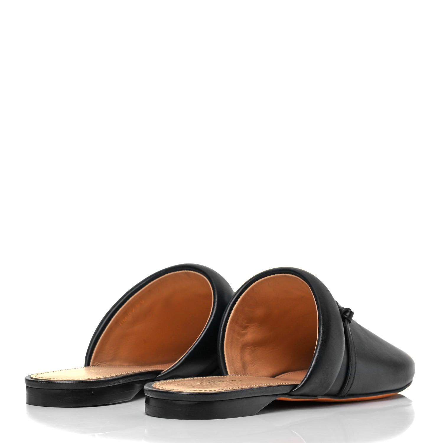 Givenchy Lambskin Elba Logo Mule Slippers 38 Black 4 of 9