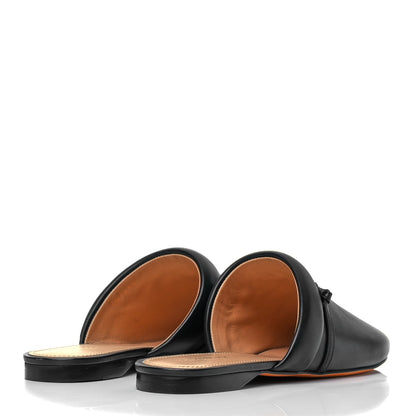 Givenchy Lambskin Elba Logo Mule Slippers 38 Black 4 of 9