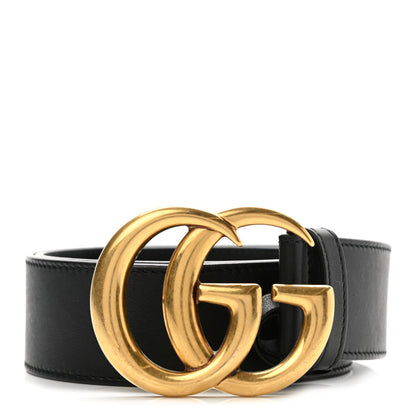 Gucci Calfskin Double G 40mm Belt 75 30 Black 1 of 5