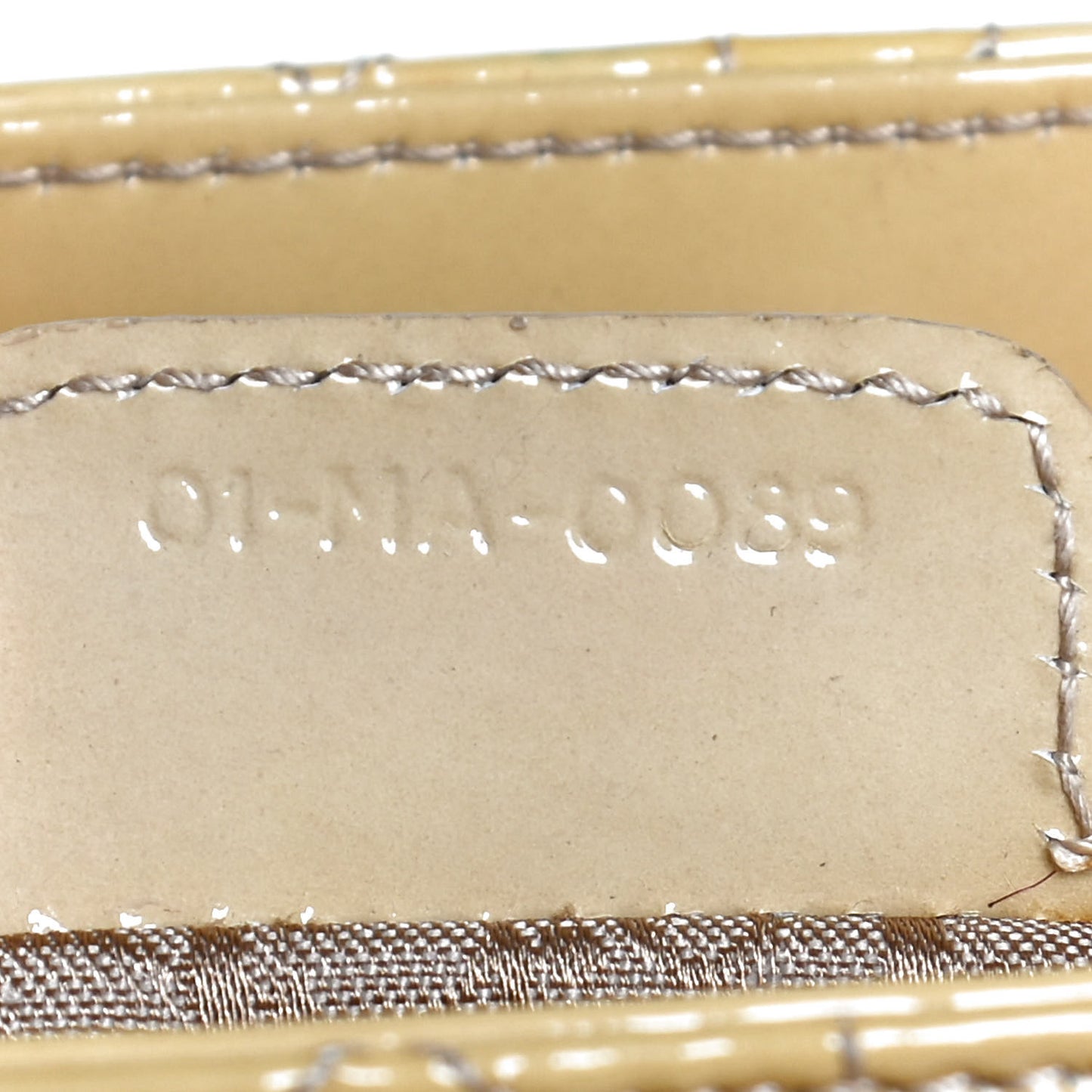 Patent Cannage Stitched Medium Lady Dior White