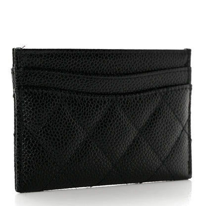 Chanel Caviar Quilted Card Holder Black 2 of 9
