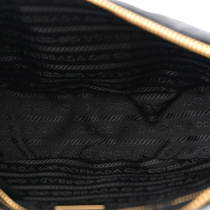 Prada Re-Nylon Saffiano Demi-lune Shoulder Bag Black 5 of 11