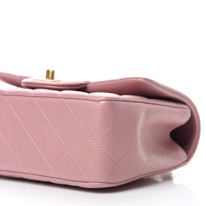 Chanel Iridescent Lambskin Quilted Mini Top Handle Rectangular Flap Pink 7 of 10