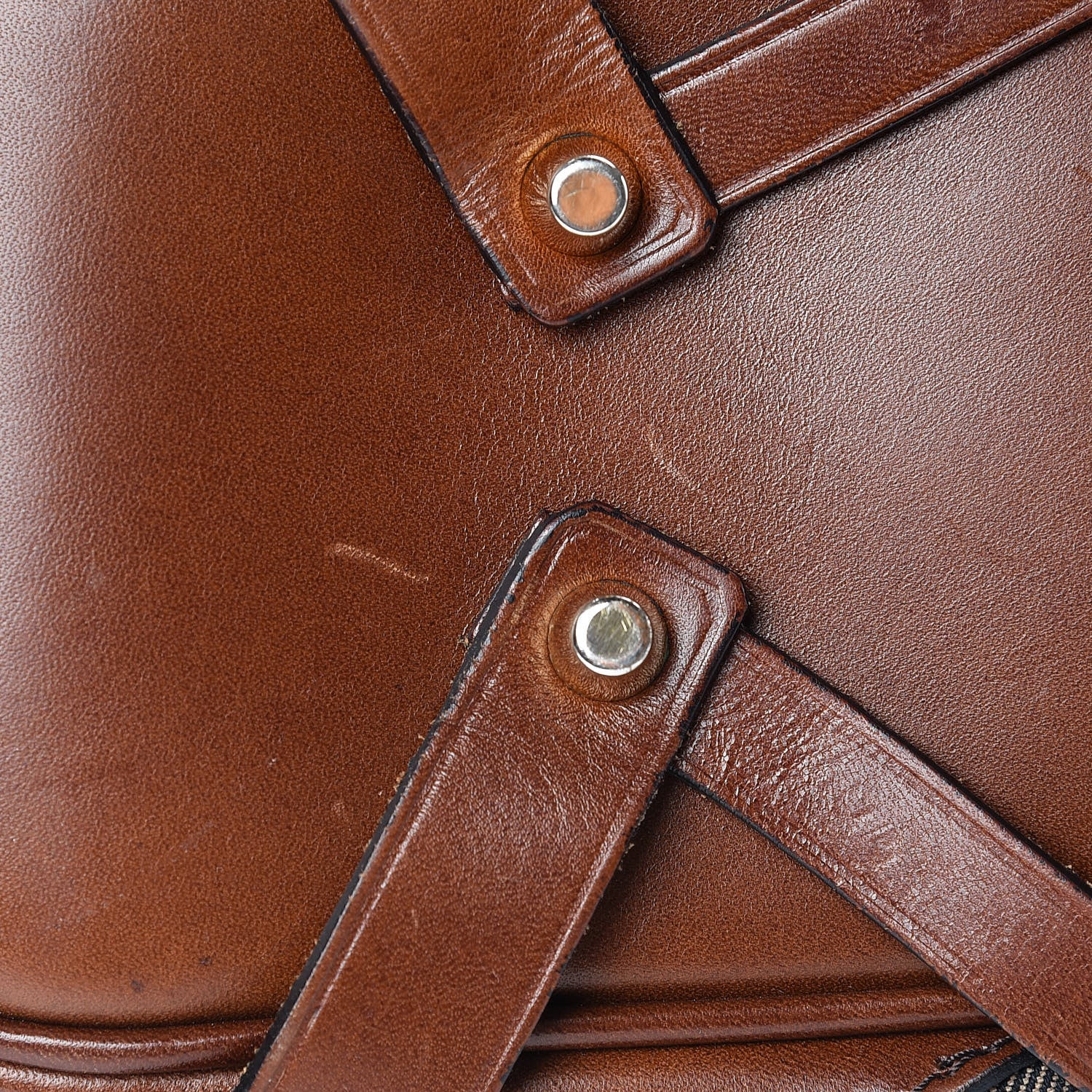 Burberry House Check Bridle Calfskin Medium Gosford Hobo Dark Tan 11 of 14