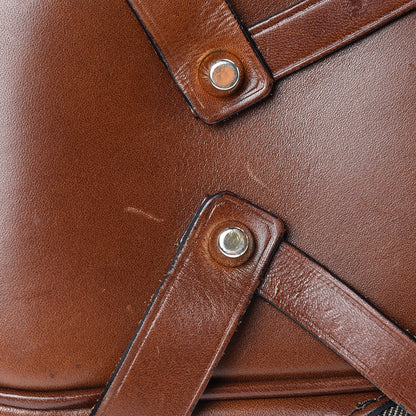 Burberry House Check Bridle Calfskin Medium Gosford Hobo Dark Tan 11 of 14