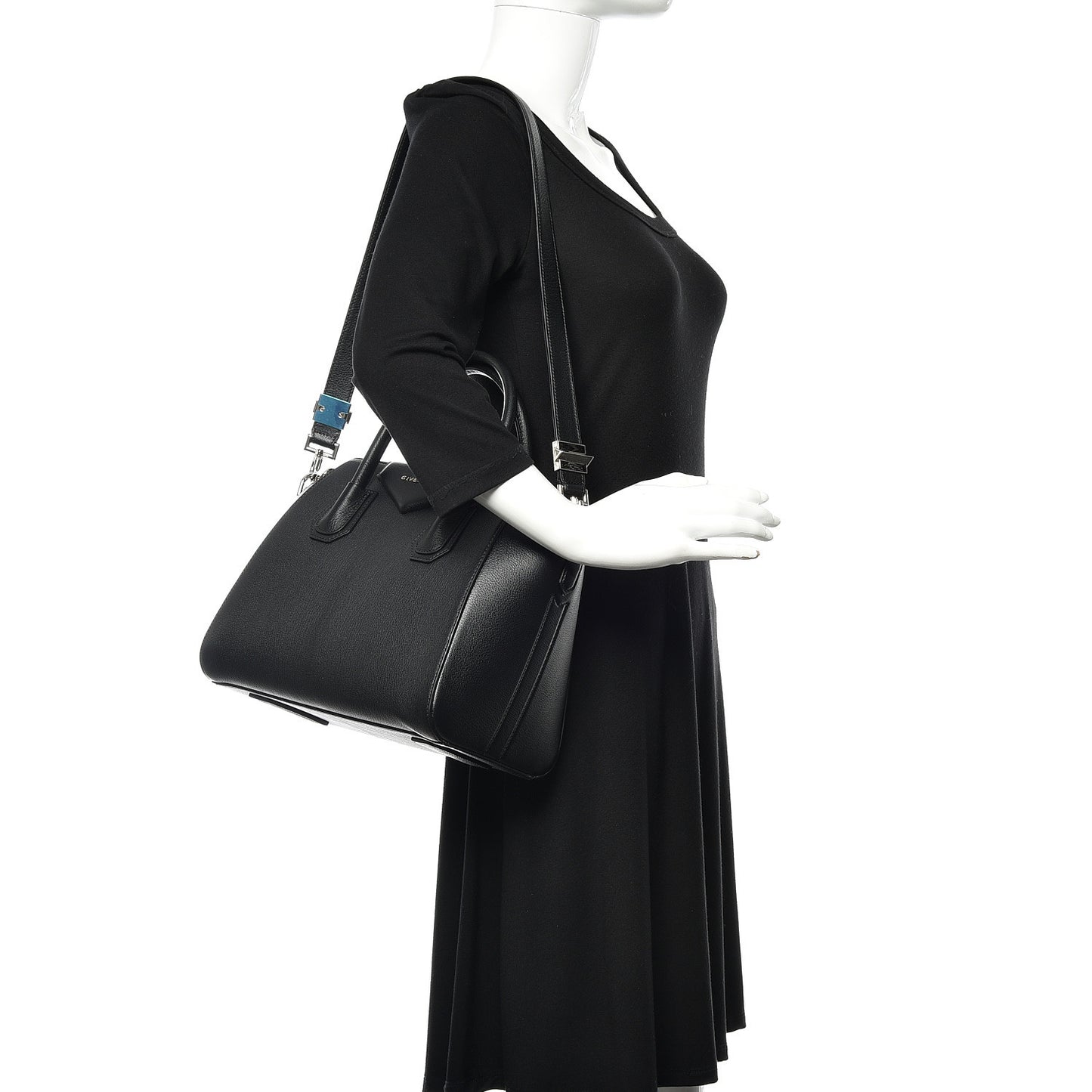 Sugar Goatskin Small Antigona Black