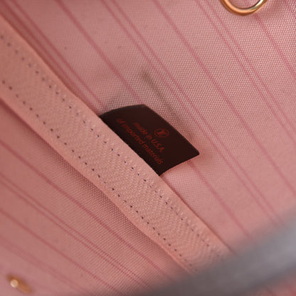 Louis Vuitton Damier Ebene Neo Neverfull MM Rose Ballerine 7 of 10