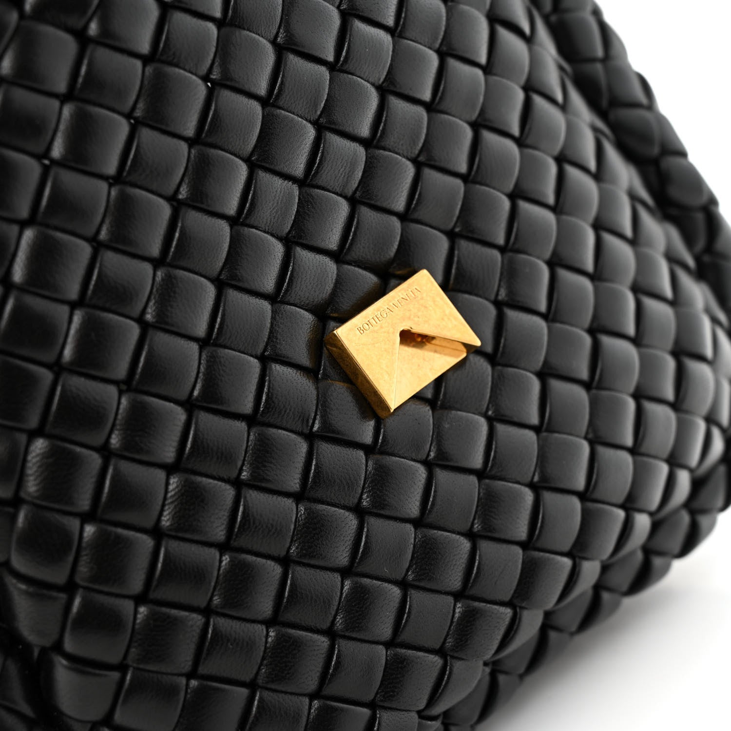 Bottega Veneta Nappa Intrecciato Mini Cobble Shoulder Bag Black 11 of 11