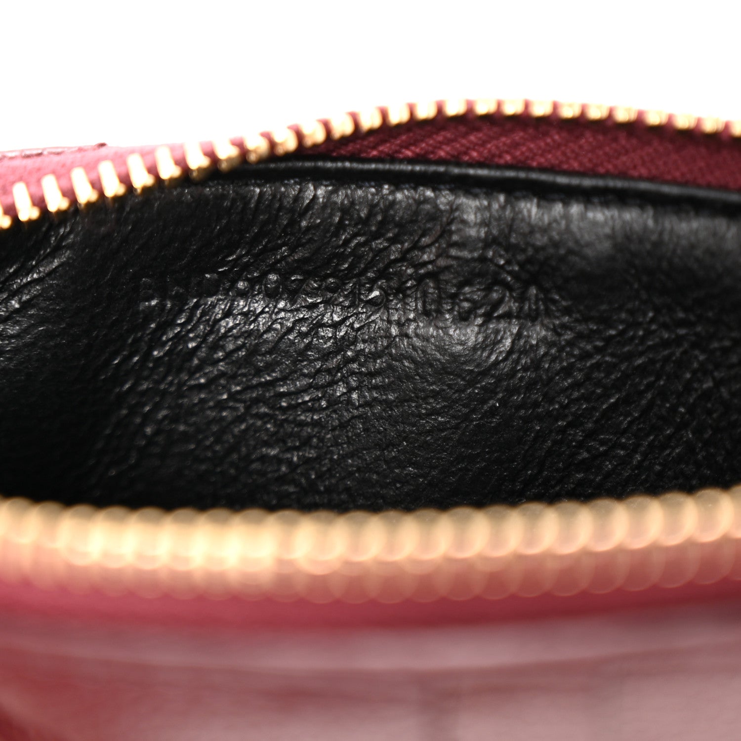 Saint Laurent Monogram Grain de Poudre 5 Fragments Zip Pouch Card Holder Palissandre 7 of 8