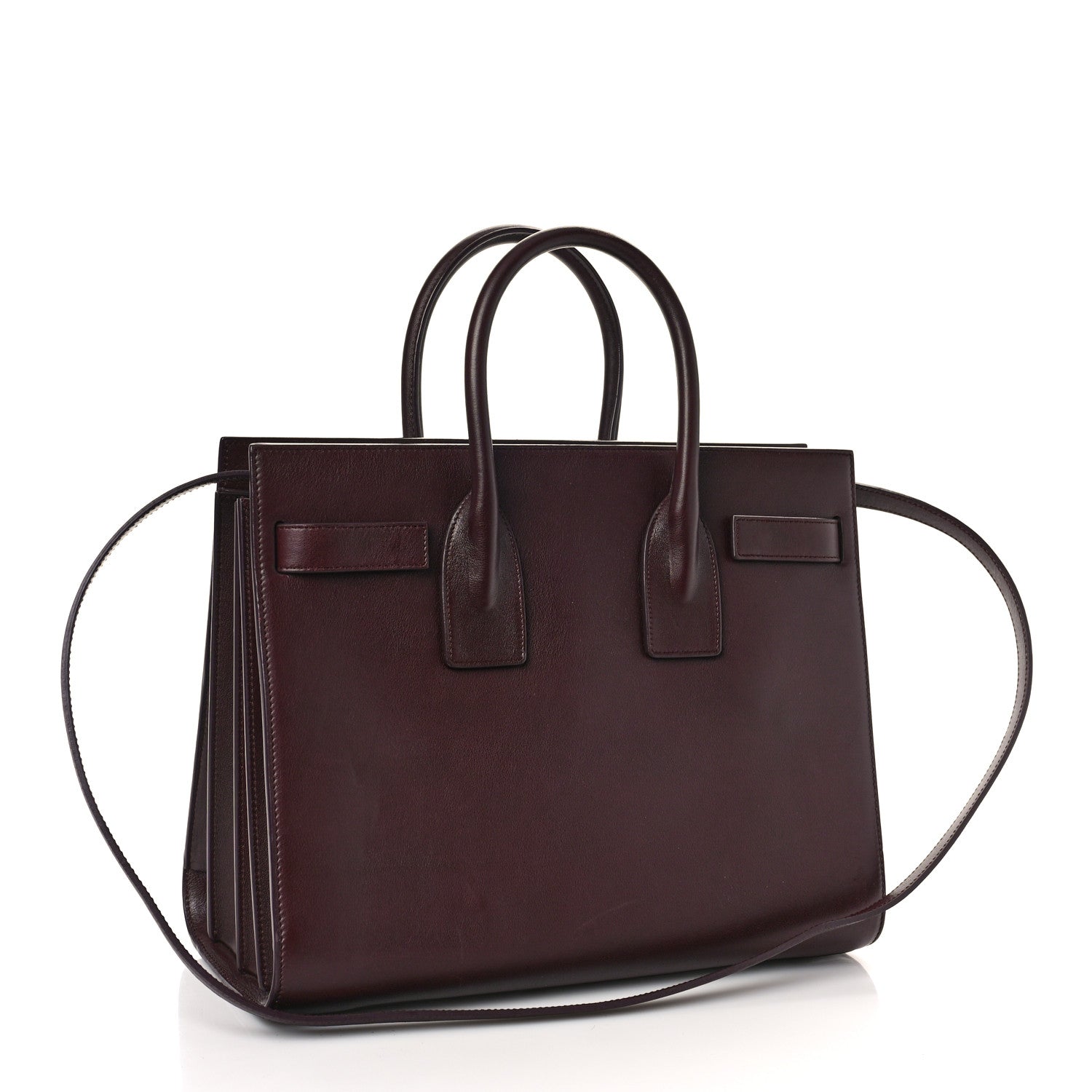 Saint Laurent Calfskin Small Sac De Jour Amarena 3 of 8