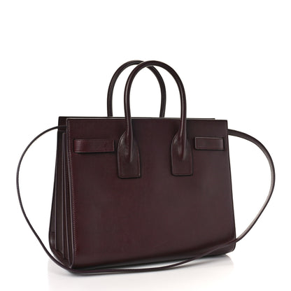 Saint Laurent Calfskin Small Sac De Jour Amarena 3 of 8