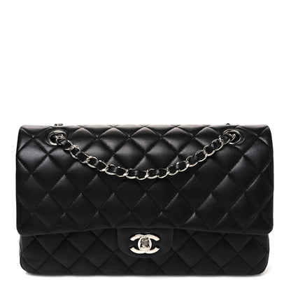 Chanel Lambskin Quilted Medium Double Flap Black 1 of 11