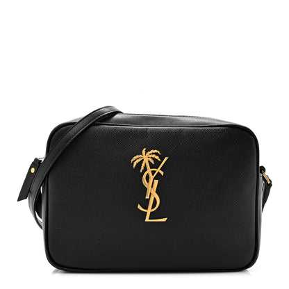 Saint Laurent Grain De Poudre Small Monogram Palm Tree Camera Bag Black 1 of 10