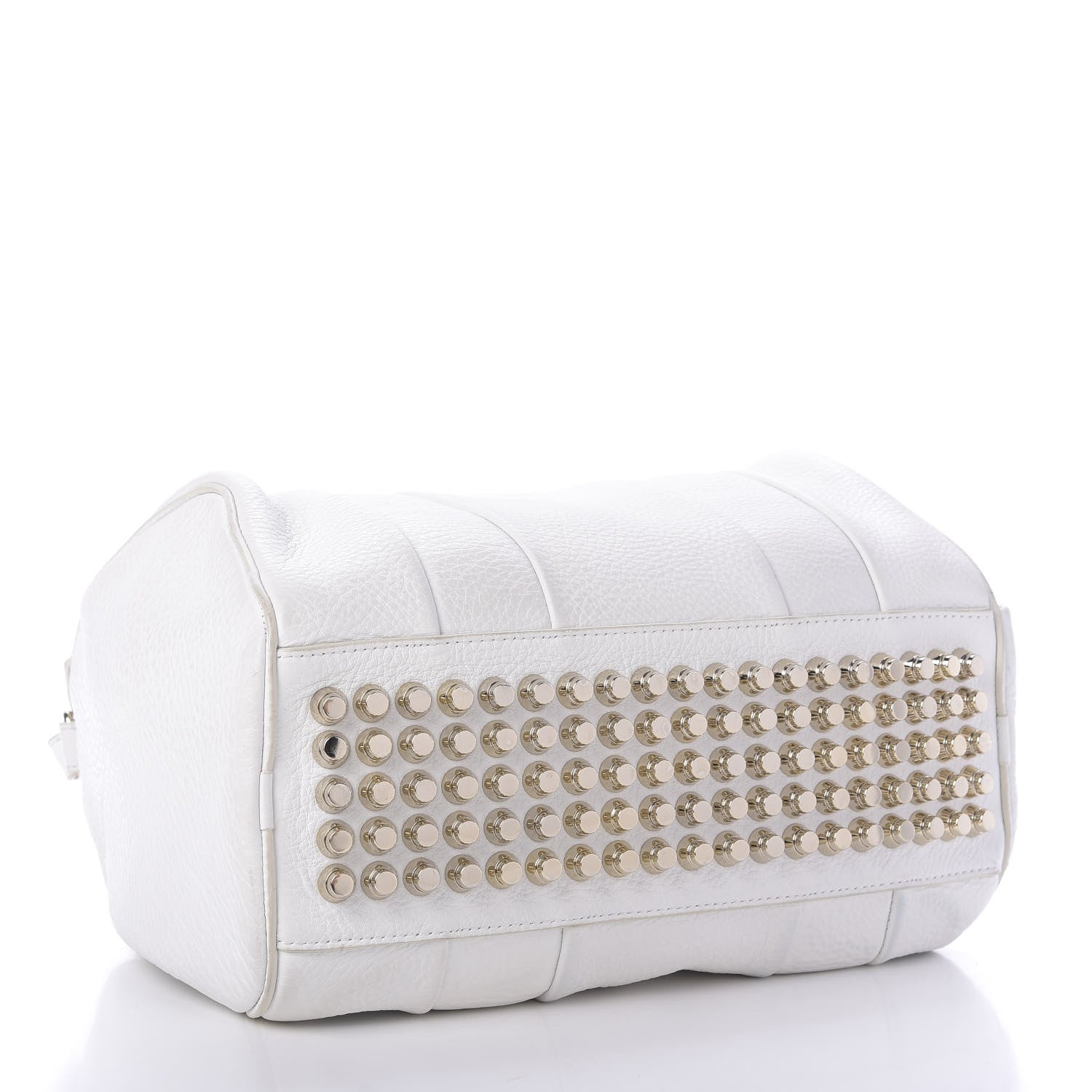 Alexander Wang Pebbled Lambskin Rocco White Gold Hardware 4 of 10