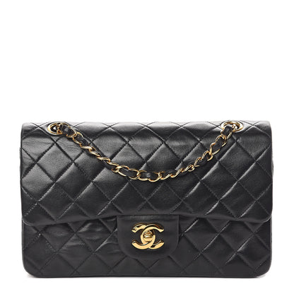 Chanel Lambskin Quilted Small Double Flap Black 1 of 10