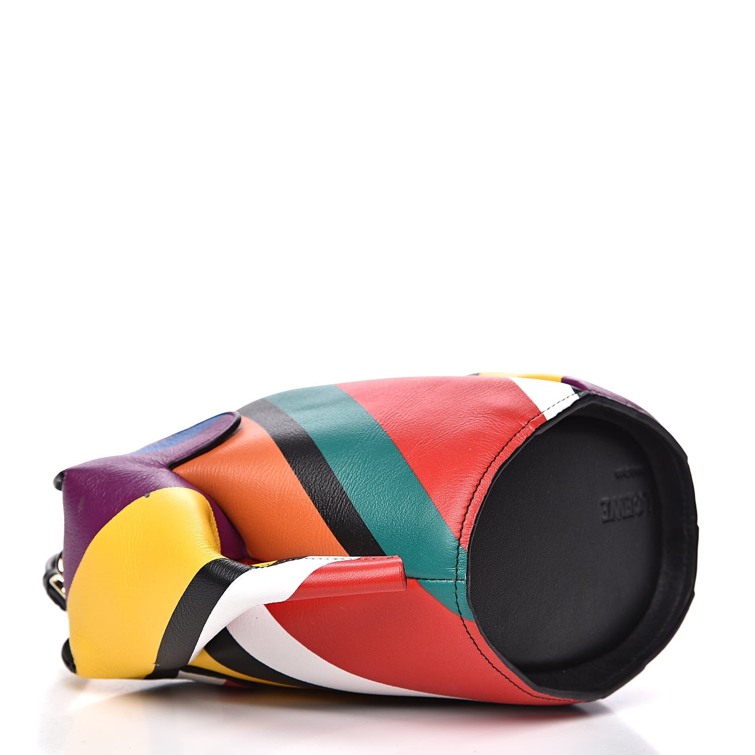 Loewe Calfskin Mini Striped Elephant Crossbody Bag Multicolor 4 of 7