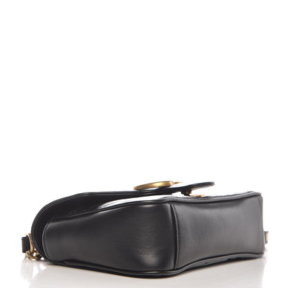 Gucci Calfskin Matelasse Mini GG Marmont Shoulder Bag Black 5 of 8