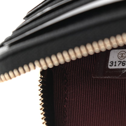 Chanel Caviar Quilted Zip Card Holder Wallet Black 7 of 7