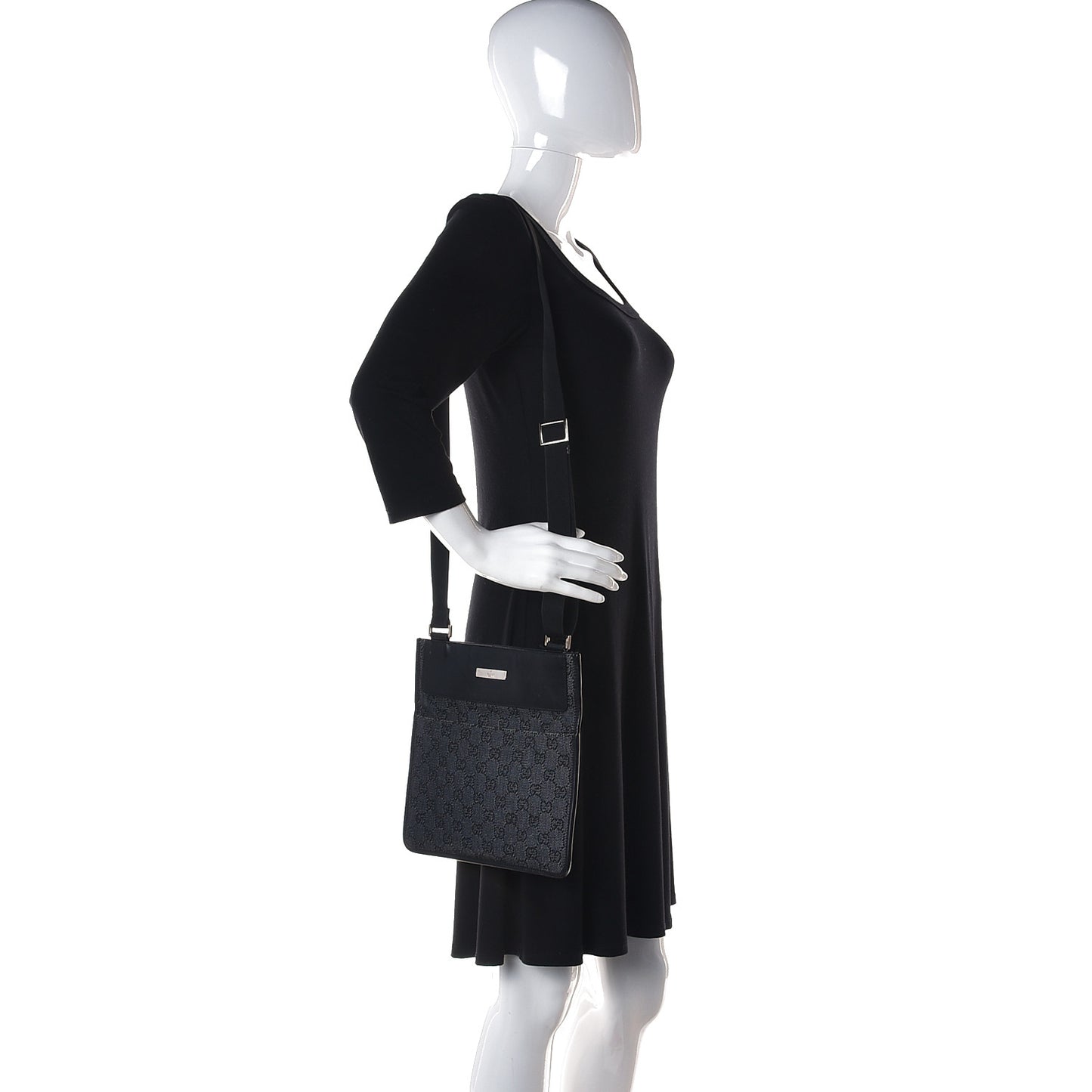 GG Monogram Web Crossbody Messenger Bag