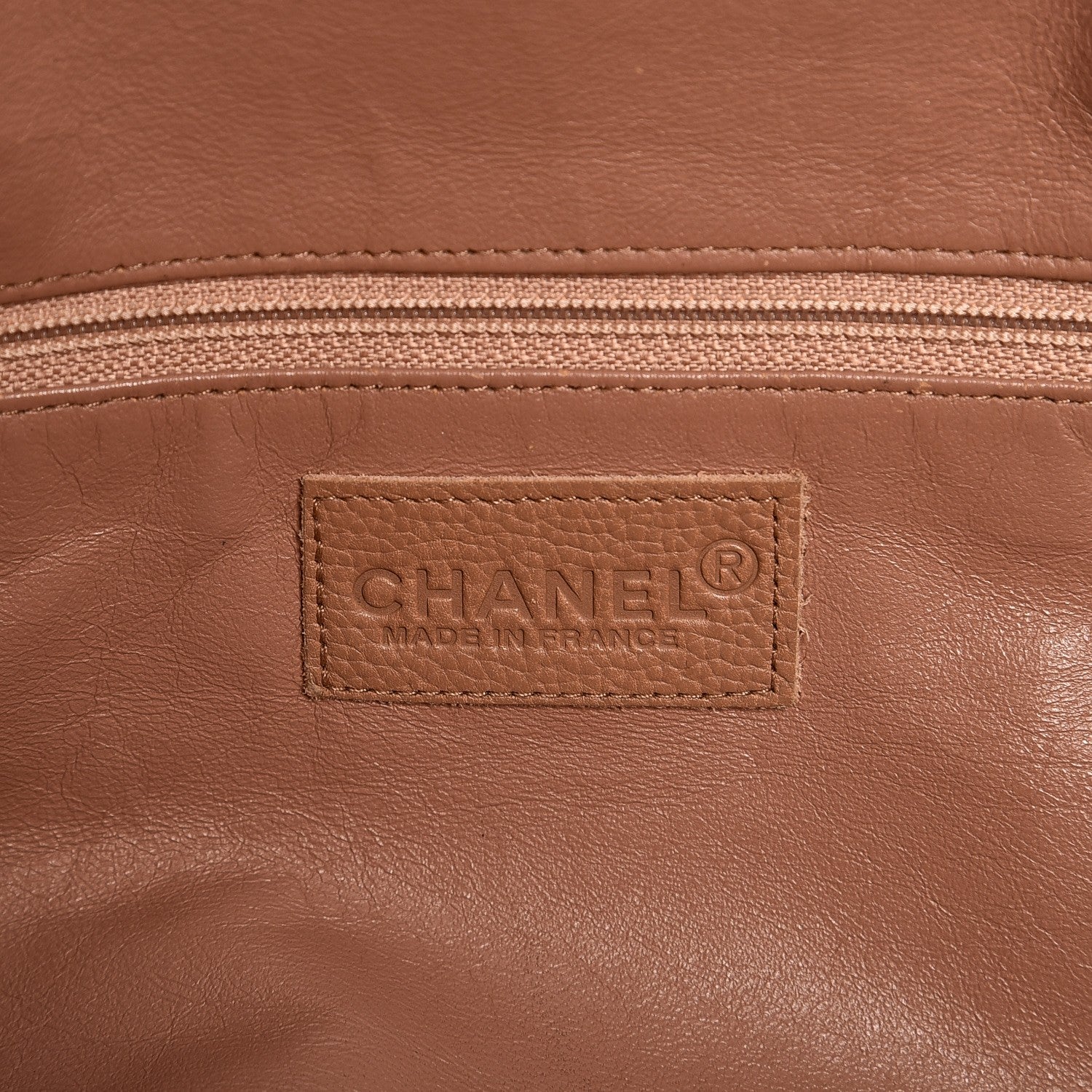 Chanel Caviar Patent Quilted Large Bowler Bag Beige Black 6 of 27