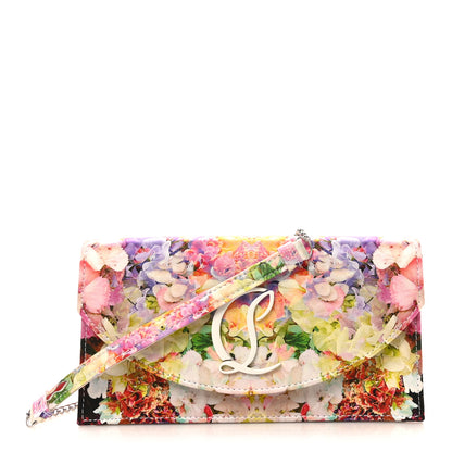 Christian Louboutin Crepe Satin Blooming Loubi54 Crossbody Clutch Multicolor 1 of 9