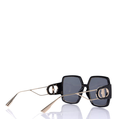 Christian Dior Acetate Square 30 Montaigne 2 Sunglasses Black Gold 4 of 4