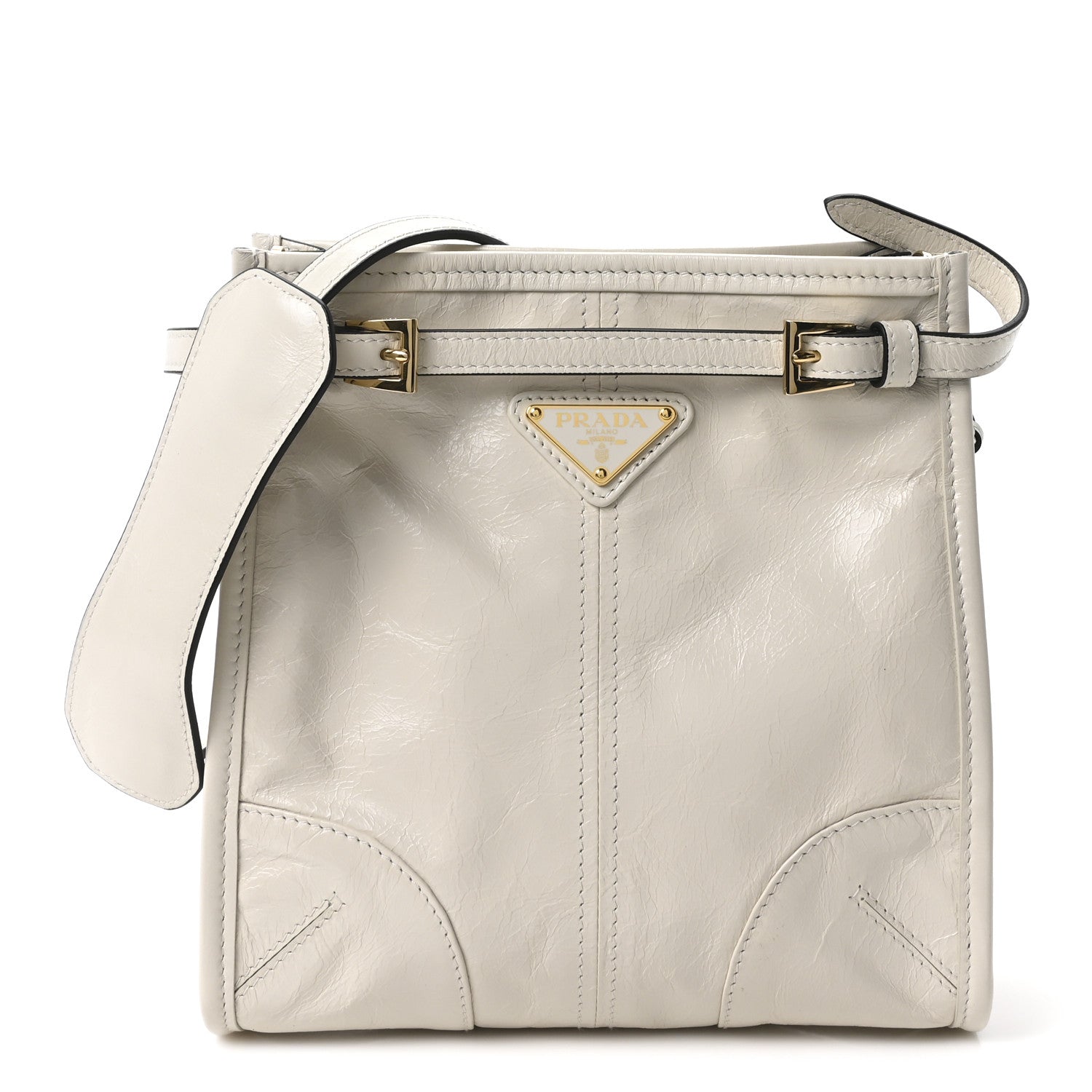 PRADA プラダ ボニー ソフトラックス bonnie soft lux Prada Soft Lux Calfskin Mini Bonnie White 1834000 – FASHIONPHILE