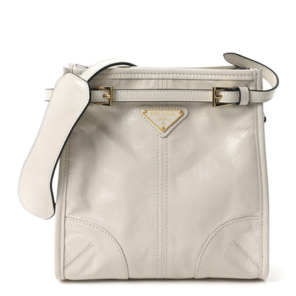 Prada Soft Lux Calfskin Mini Bonnie White 1 of 10