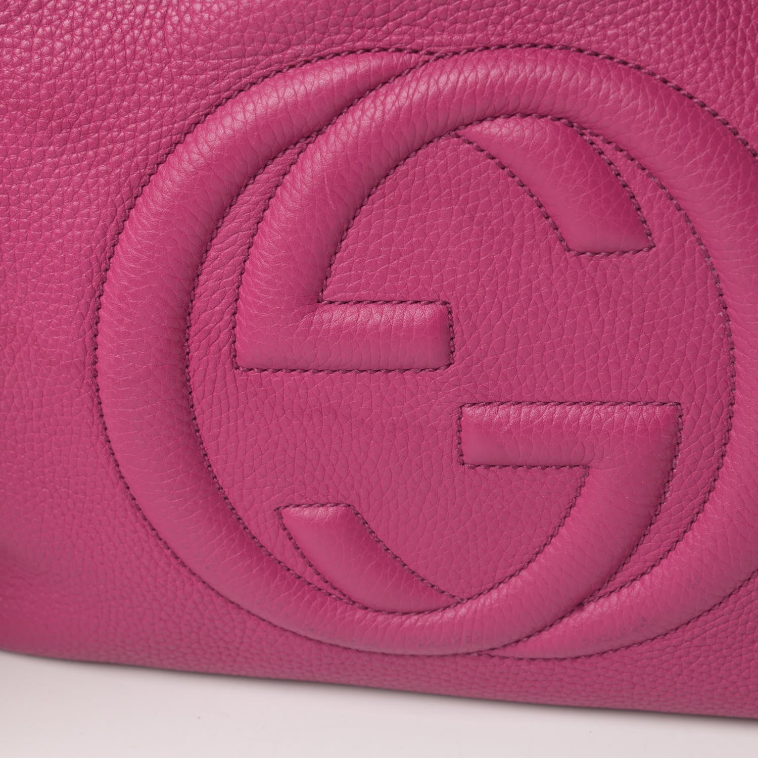 Gucci Cellarius Calfskin Medium Soho Chain Shoulder Bag Bright Bouganville 17 of 19