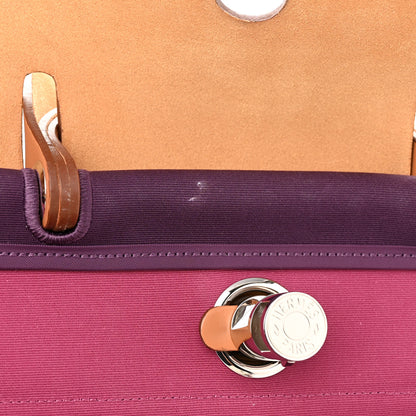 Hermes Toile Vache Hunter Herbag Zip 39 MM Cassis Fauve 14 of 15