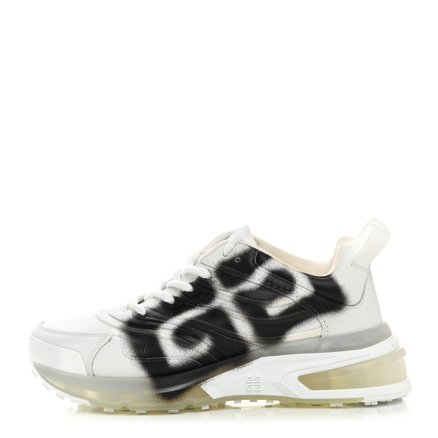 Givenchy X CHITO Calfskin GIV 1 Runners Sneakers 37.5 White Black 1 of 10