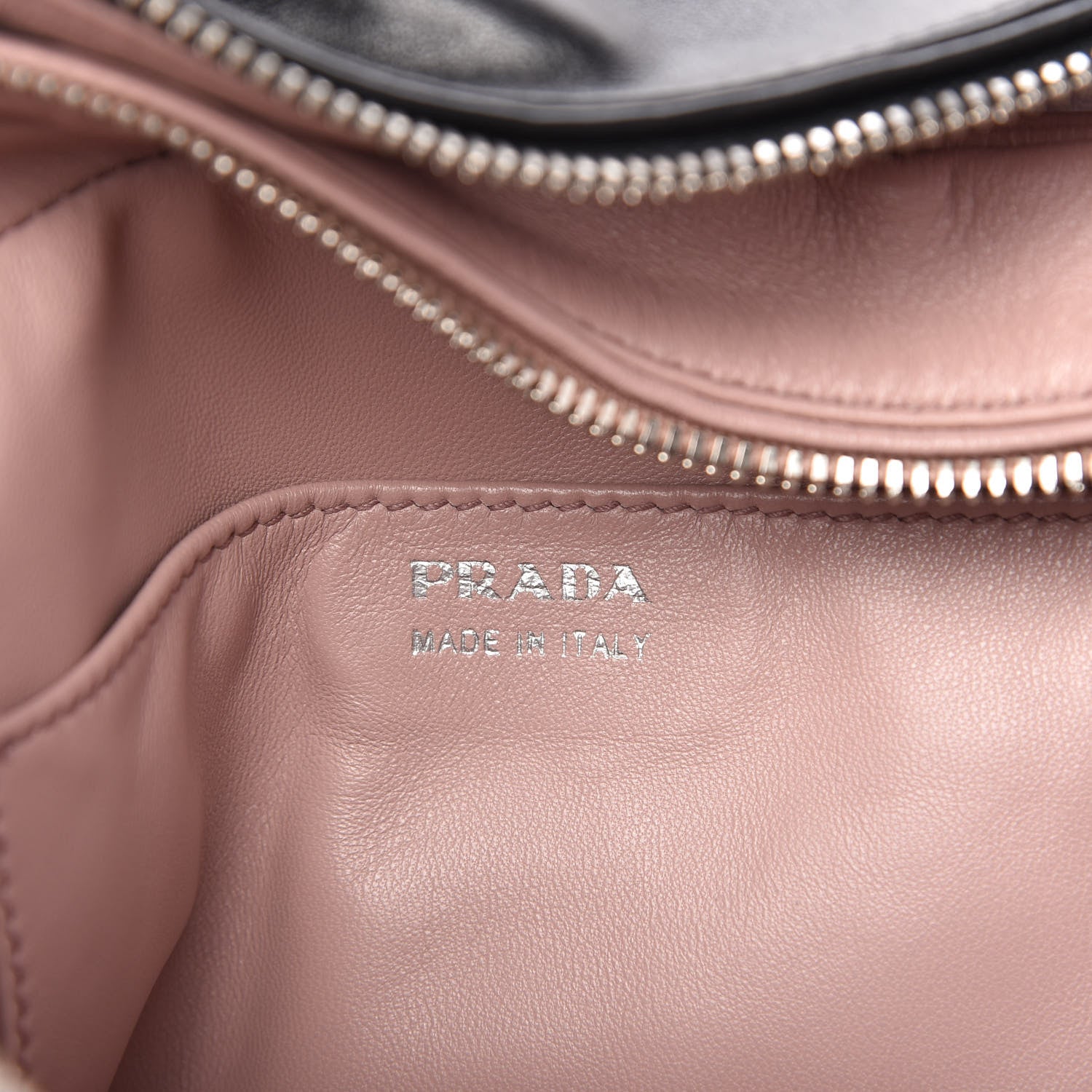 Prada Soft Calf Large Inside Tote Black Mughetto 8 of 10