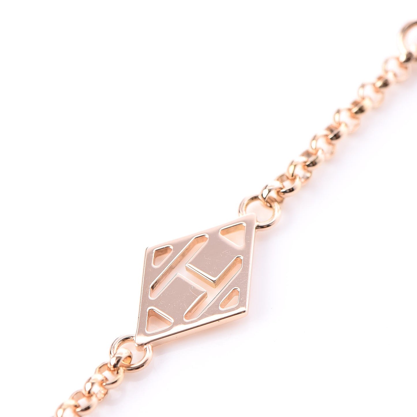 18K Rose Gold Diamond Gambade Bracelet SH