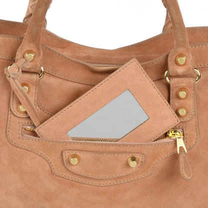 Balenciaga Baby Daim Suede Giant 12 Gold Hardware City Vieux Rose 14 of 14