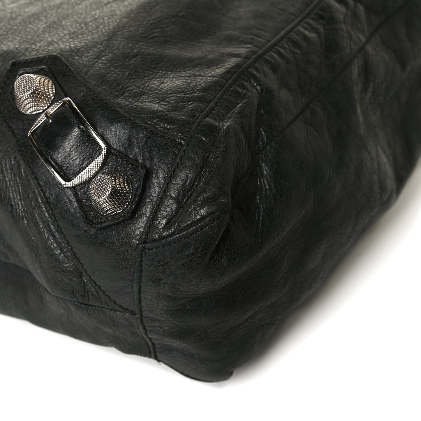 Chevre Giant 21 Silver Hardware Day Hobo Black