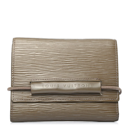 Louis Vuitton Epi Porte-Monnaie Elastique Wallet Pepper 1 of 9