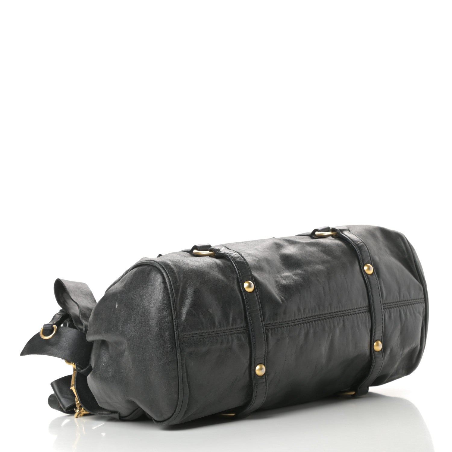Miu Miu Soft Calfskin Small Bow Bag Black 4 of 16