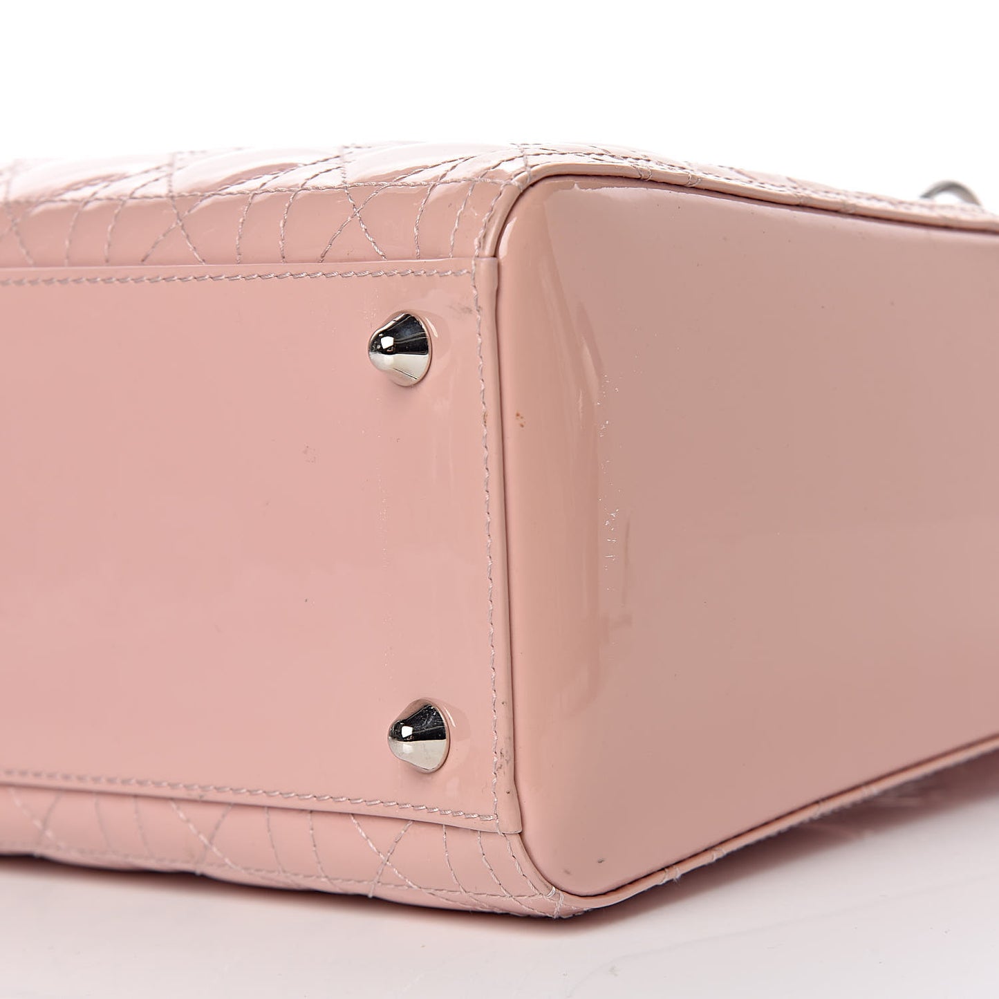 Patent Cannage Large Lady Dior Light Pink