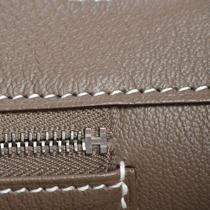 Hermes Taurillon Clemence Birkin 35 Etoupe 10 of 29