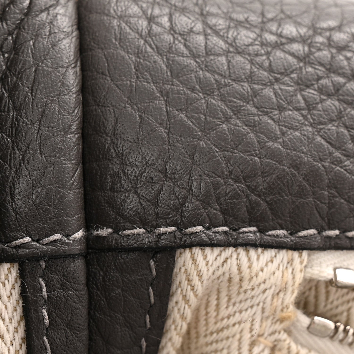 Hermes Taurillon Clemence Alfred 35 Etoupe 7 of 10