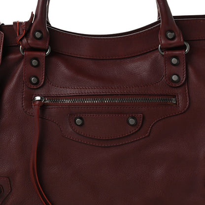 Balenciaga Veau Soyeux Classic Hardware City Rouge Bordeaux 9 of 12