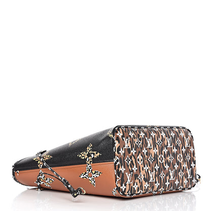 Louis Vuitton Monogram Giant Jungle Neverfull MM Black 5 of 11